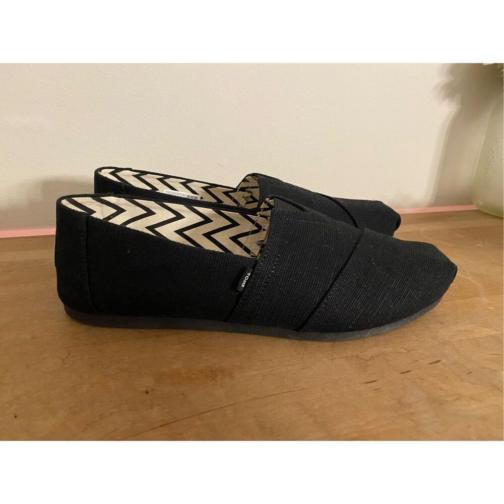 Toms Black Slip-On Women's Shoes